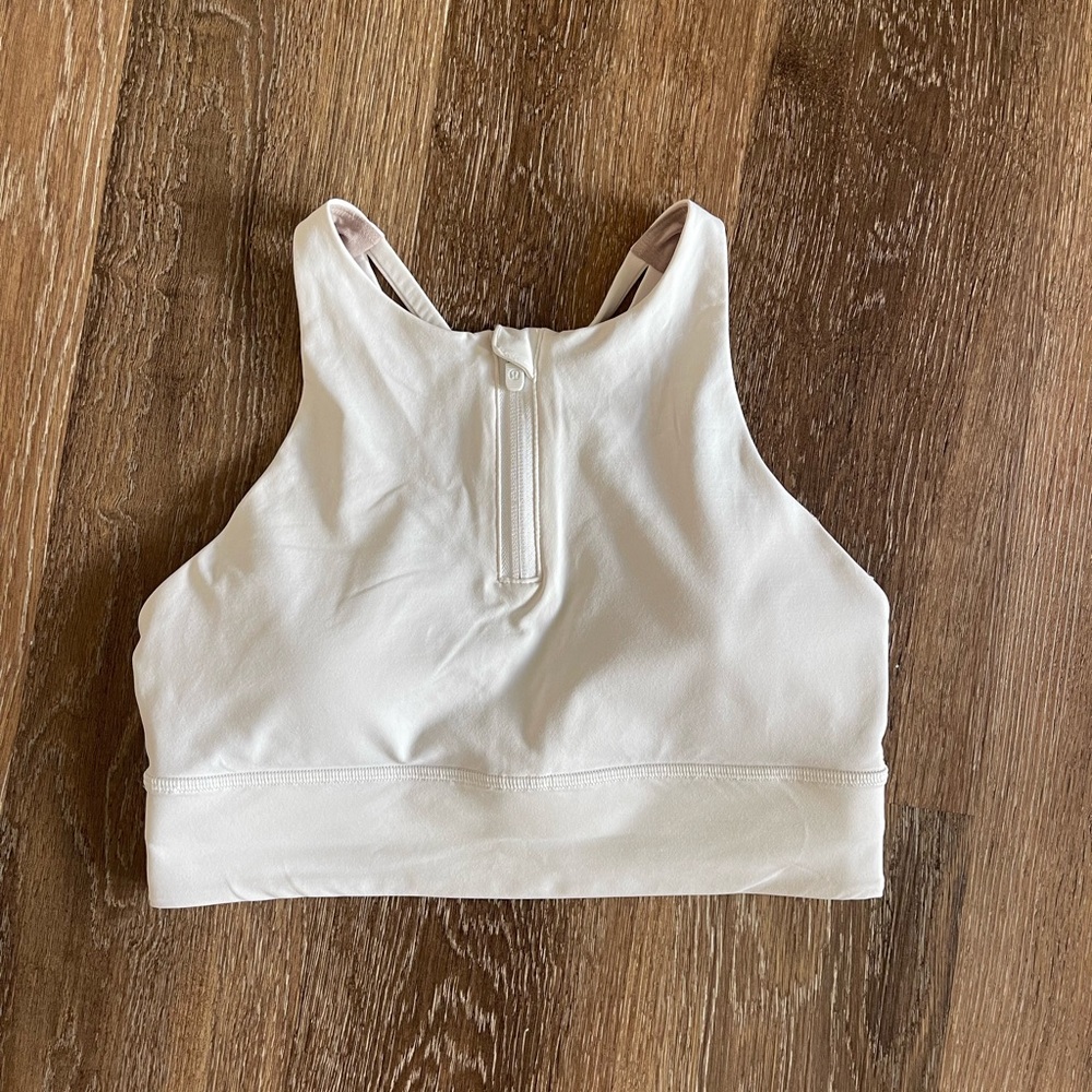 Lululemon Energy High-Neck Longline Zip-Front Bra